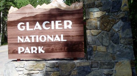 Glacier National Park West Sign
